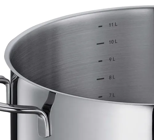 KÜCHENPROFI Capri – stalowy garnek ze szklaną pokrywką 12 l śred. 28 x 20,5 cm