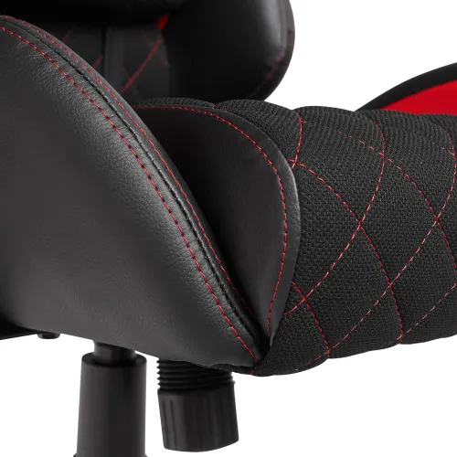 Fotel GAMVIS Phantom Large Czarny (czerwone elementy)