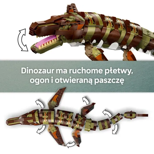 LEGO 76974 Jurassic World Misja na łodzi i model mozazaura