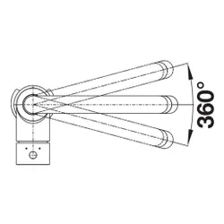 Bateria BLANCO Mida-S 526653 Czarny mat