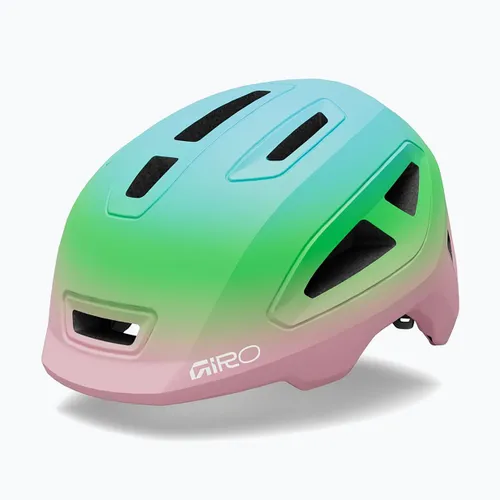 Kask rowerowy dziecięcy Giro Scamp II matte light pink/green fade