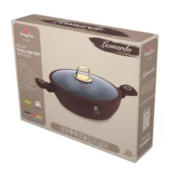 Płaski Garnek Tytanowy Z Pokrywą 30Cm Berlinger Haus Bh-8039 Leonardo