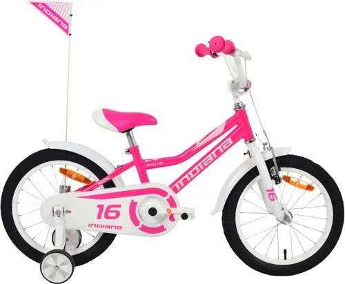 Rower dziecięcy INDIANA Roxy Kid 16 cali dla dziewczynki Różowy