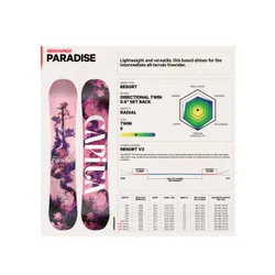 Deska snowboardowa Capita Paradise - Długość (cm) - 147