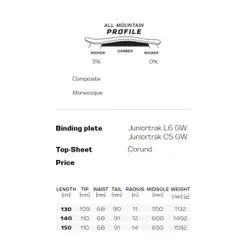 Narty Salomon QST Junior M + wiązania C5 GW J75 P 2026