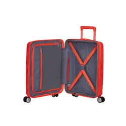 Walizka mała American Tourister Soundbox EXP - neon orange