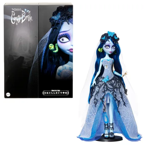 Zestaw 4 Lalek Mattel Monster SKULLECTOR - Emily JDR67 + Betelgeuse i Lydia HYV96 + Elvira HYV99