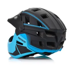 Kask rowerowy full-face METEOR Hydra L 58-61 cm czarny/niebieski