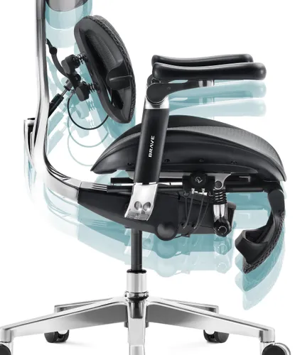 Fotel DIABLO CHAIRS Brave V-Kinetic Czarny