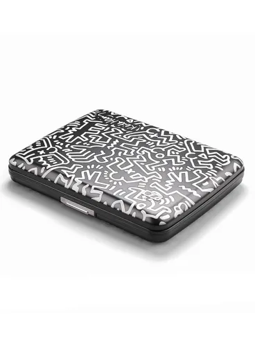 Portfel RFID na karty Ogon Design Smart Case V2 Large - Keith Haring white