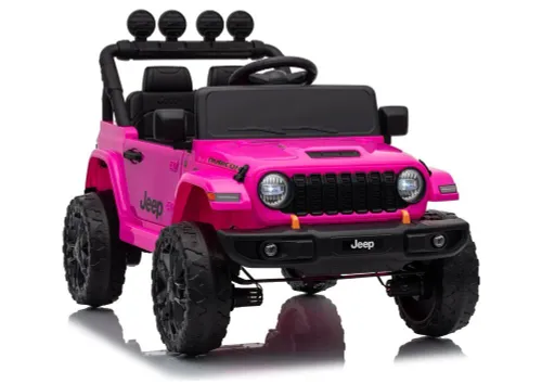 Auto Na Akumulator Jeep Rubicon 2X200W 24V Eva Skóra LED Pilot Radio MP3