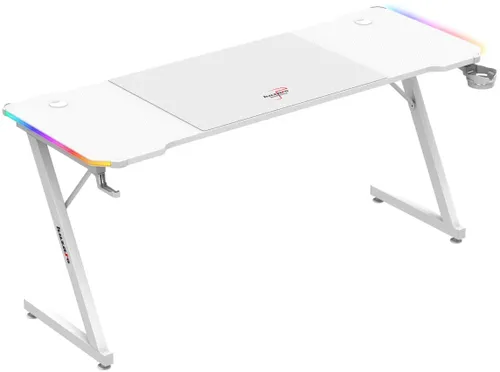 Biurko gamingowe HUZARO Hero 4.8 RGB Biały