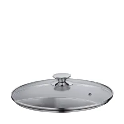 KÜCHENPROFI Capri – stalowy garnek ze szklaną pokrywką 12 l śred. 28 x 20,5 cm