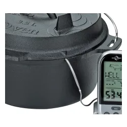 KUCHENPROFI Dutch Oven 3,5 l - kociołek żeliwny z pokrywką i akcesoriami