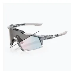 Okulary przeciwsłoneczne 100% Speedcraft polished translucent grey/rose gold mirror photochrom
