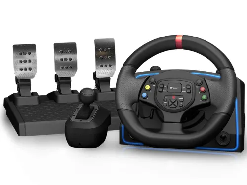 Kierownica Tracer XRacer1080 7w1 z pedałami do PC, PS4, PS3, Xbox Series, Xbox One, Nintendo Switch, Android Force Feedback