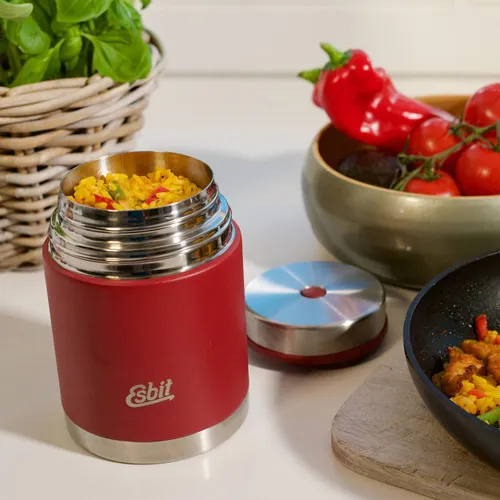Termos na żywność Esbit Sculptor Stainless Steel Food Jug 750 ml burgundy