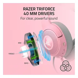 Проводные наушники с микрофоном Razer Kraken Kitty V2 Quartz