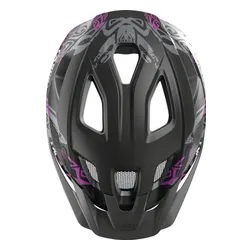 Kask rowerowy ABUS Aduro 3.0 Maori Czarno-fioletowy Miejski (rozmiar S)