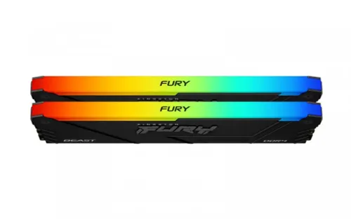 Pamięć RAM Kingston FURY Beast RGB DDR4 64GB (2 x 32GB) 3200 CL16 Czarny