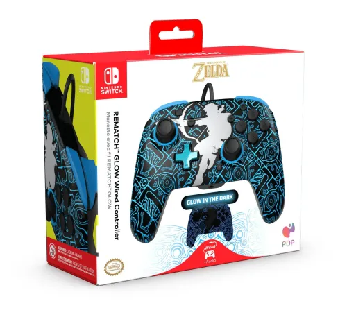 Pad PDP Rematch Zelda Glow in the Dark do Nintendo Switch Przewodowy