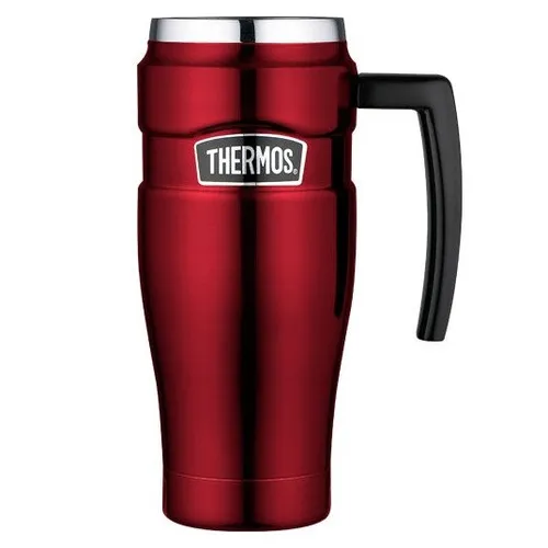 Podróżny kubek z uchwytem 470 ml Thermos Stainless King™ - red