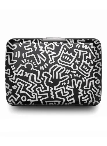 Алюминиевый кошелек Ogon Designs Stockholm V2 - Keith Haring белый