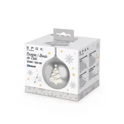 Głośnik Bluetooth BigBen XMASBALLSILV Świecąca bombka świąteczna Srebrna