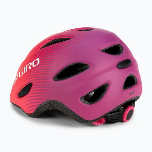 Kask rowerowy dziecięcy Giro Scamp Jr matte pink/purple fade