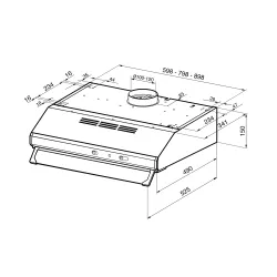 Okap Smeg KSEC81XE3 Czarny
