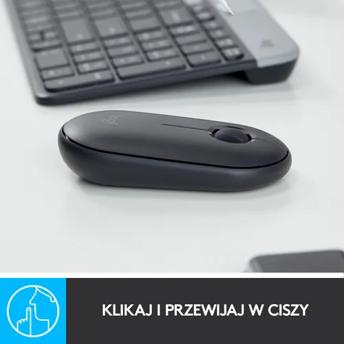 Myszka Logitech Pebble M350 - grafitowy