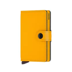 RFID Gizli Miniwallet Yard Toz Cep Cüzdanı-ochre