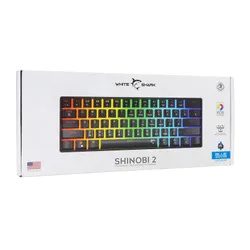 Klawiatura gamingowa White Shark Shinobi Blue przewodowa mechaniczna podświetlana czarna