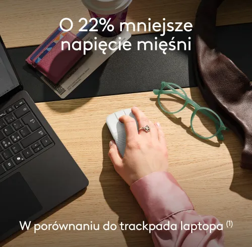 Myszka Logitech Mobi Fold Biały