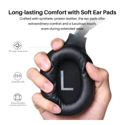 Słuchawki bezprzewodowe Tozo H10 Nauszne Bluetooth 5.3 Czarny