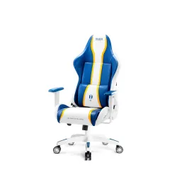 Fotel Diablo Chairs X-One 2.0 Small do 90kg Skóra ECO Biało-niebieski
