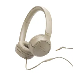 Słuchawki przewodowe JBL Tune 530 Wired Nauszne Mikrofon Beżowy