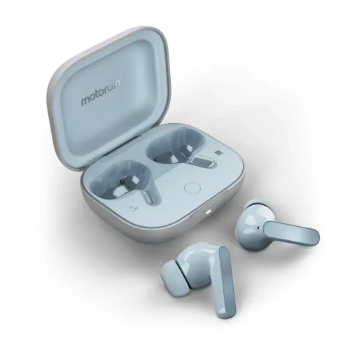 Słuchawki bezprzewodowe Motorola Moto Buds Dokanałowe Bluetooth 5.3 Glacier Blue