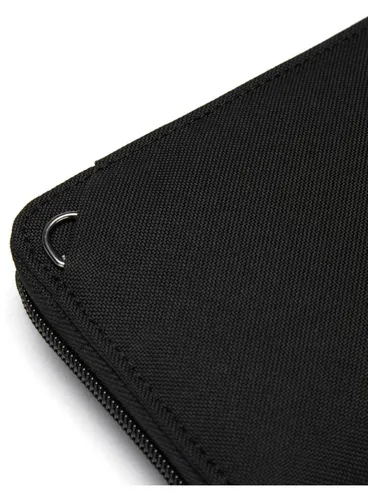 Portfel antykradzieżowy Pacsafe RFIDsafe Continental Wallet - jet black
