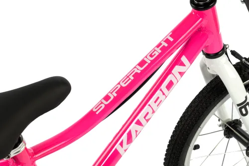 Rower dziecięcy KARBON Superlight 16 cali dla dziewczynki Różowy