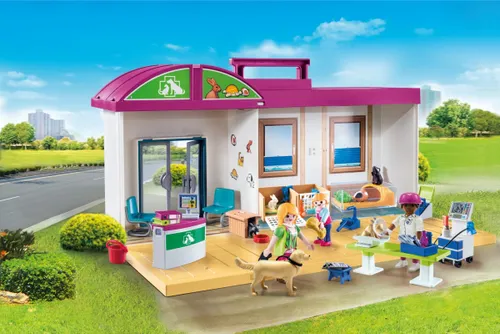 Набор фигурок Playmobil My Life 71715 Передвижная клиника для животных