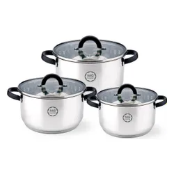 Zestaw garnków MG HOME Black (6 elementów)