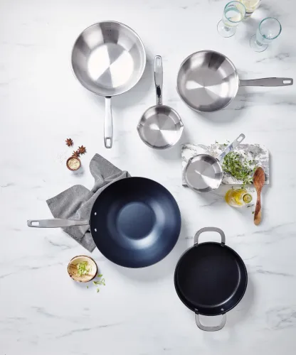 BEKA Maestro 24 cm - patelnia głęboka ze stali nierdzewnej