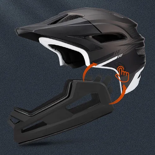 Kask rowerowy WOZINSKY HT-009C Czarny Full Face MTB  (rozmiar L)