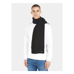 Calvin Klein ridicat coaste tricot eșarfă K50k511006 CK Negru BAX
