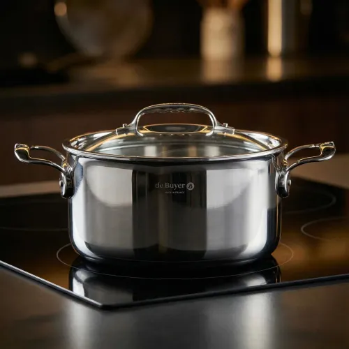 DE BUYER Affinity 3,4 l - garnek ze stali nierdzewnej z pokrywką