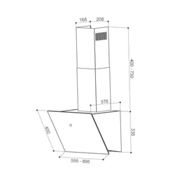 Okap Faber VRT BK 60 2LS Czarny