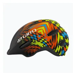 Kask rowerowy dziecięcy Giro Scamp Jr matte black/check fade