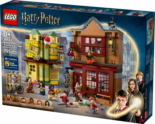 LEGO Klocki Harry Potter 76452 Markowy sprzęt do quidditcha i lodziarnia