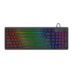 Klawiatura membranowa Savio GALAXIS RGB Czarny